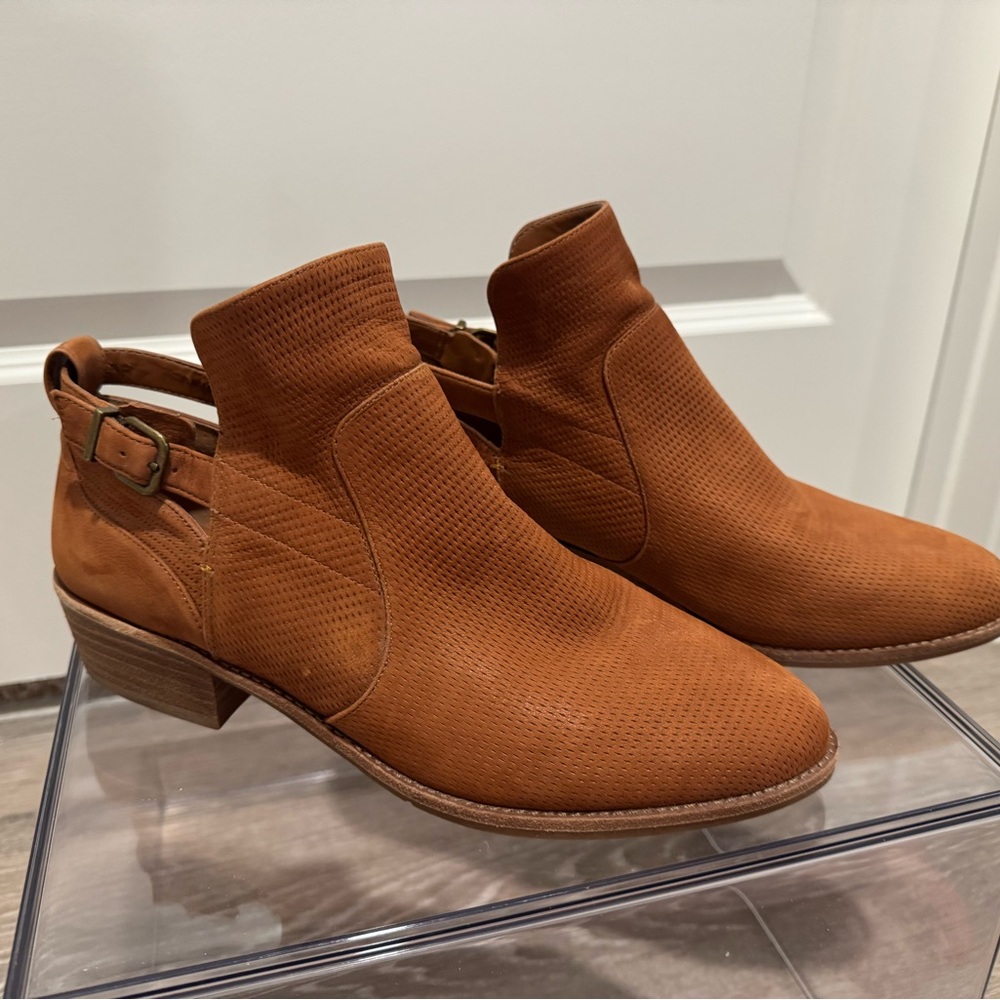 Gianni Bini Perforated Booties - Brown